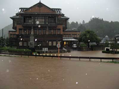 本宮地区の浸水