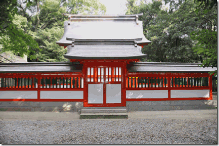 熊野神社本殿裏門