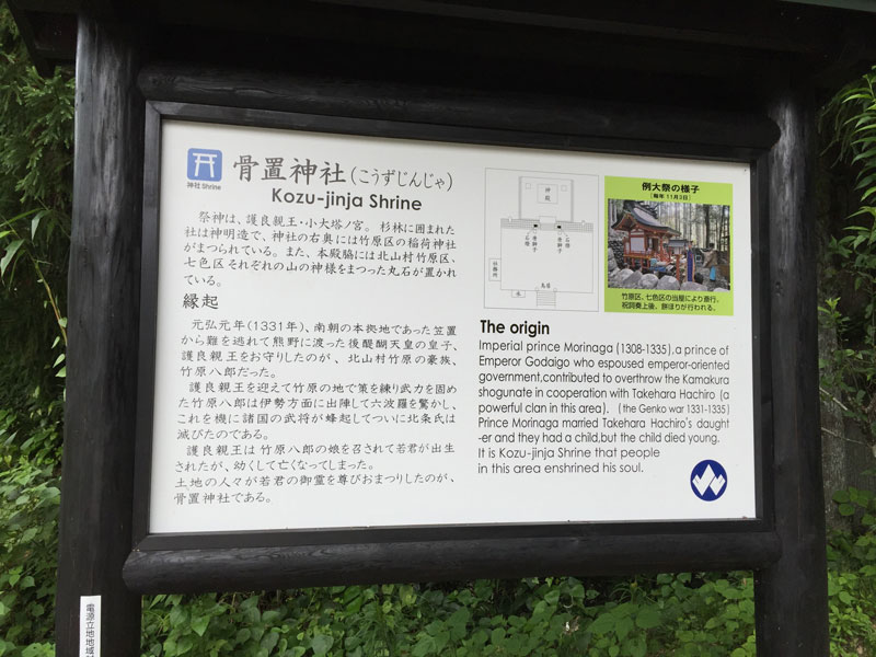 骨置神社由緒