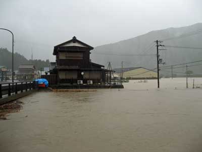 本宮地区の浸水