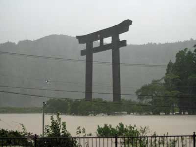 本宮地区の浸水