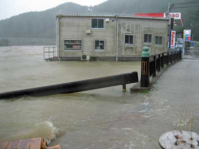 本宮地区の浸水