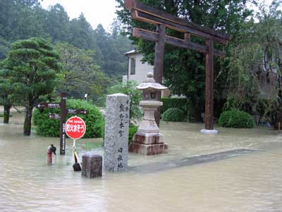 本宮地区の浸水