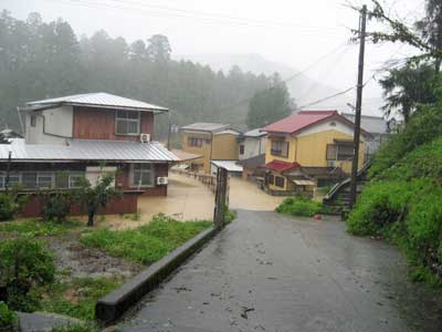 本宮地区の浸水