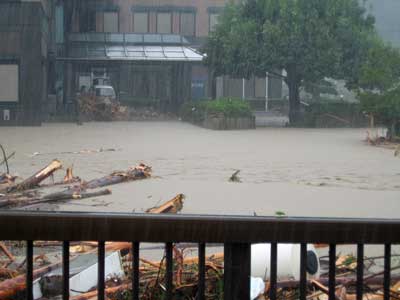 本宮地区の浸水