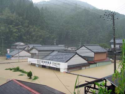 本宮地区の浸水