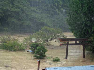 本宮地区の浸水