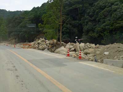 熊野川沿い