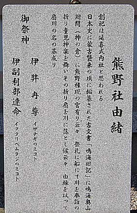 熊野社由緒