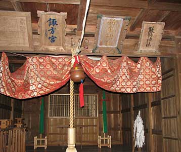 祈年神社拝殿内