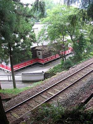 三熊野神社とＪＲ四国予土線