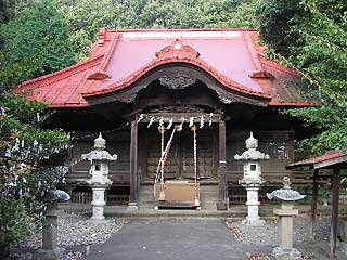 阿豆佐味天神社拝殿