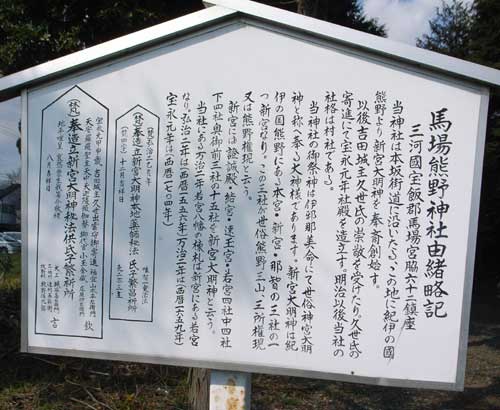 馬場熊野神社鳥居